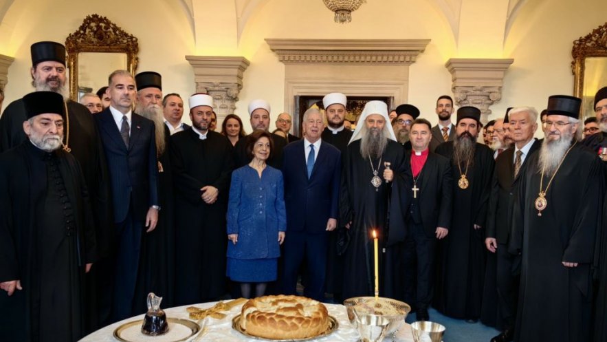 Патријарх Порфирије на Слави краљевске породице Карађорђевић