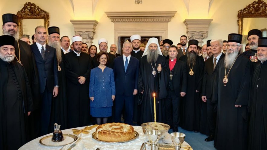 Патријарх Порфирије на Слави краљевске породице Карађорђевић
