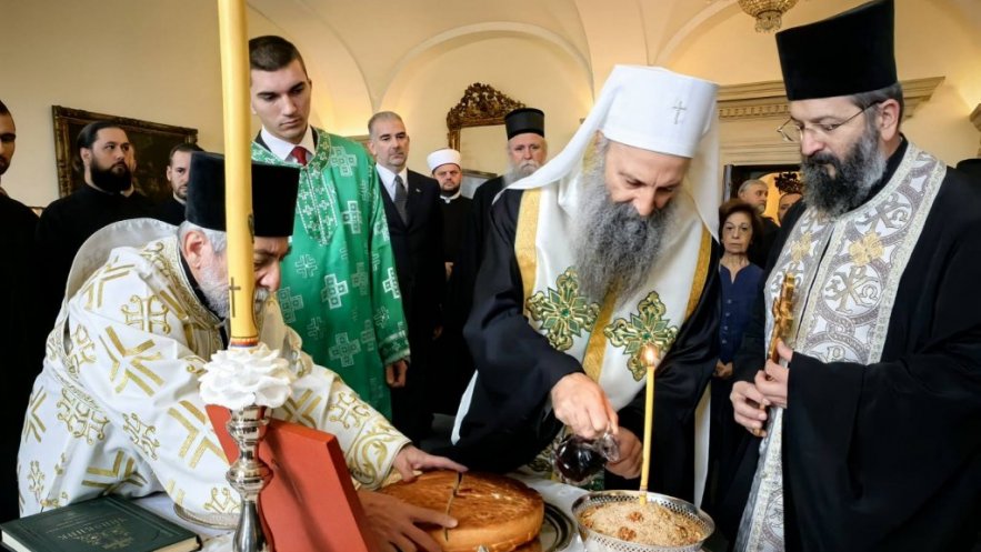 Патријарх Порфирије на Слави краљевске породице Карађорђевић