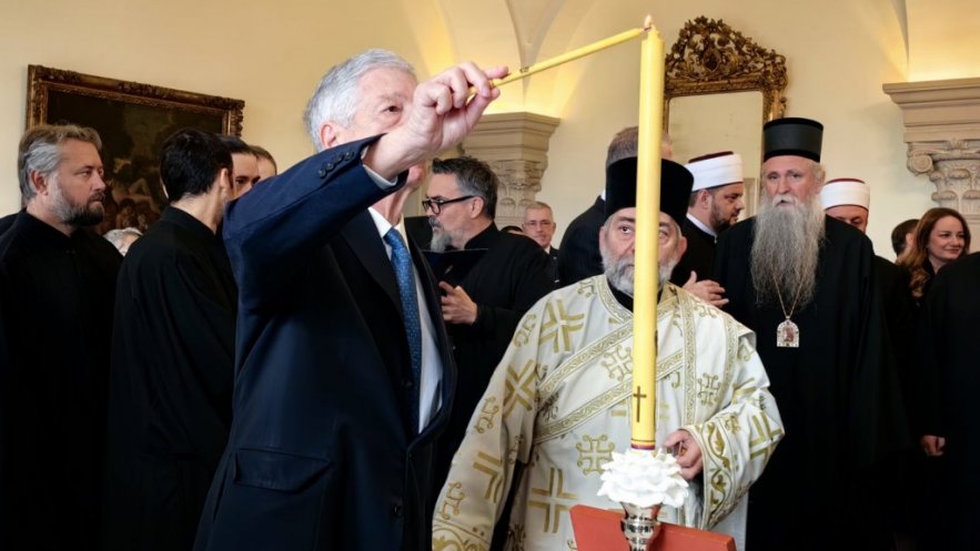 Патријарх Порфирије на Слави краљевске породице Карађорђевић
