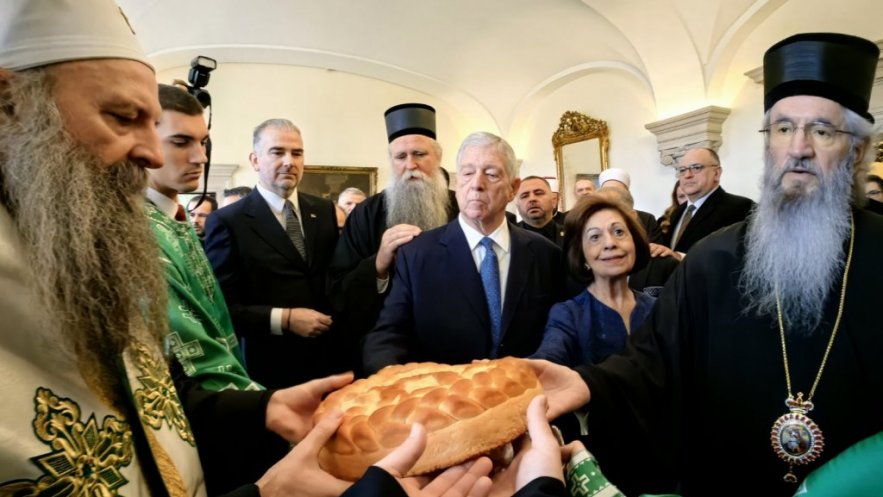 Патријарх Порфирије на Слави краљевске породице Карађорђевић
