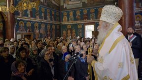 Владика Алексеј на слави храма на Чукаричкој падини