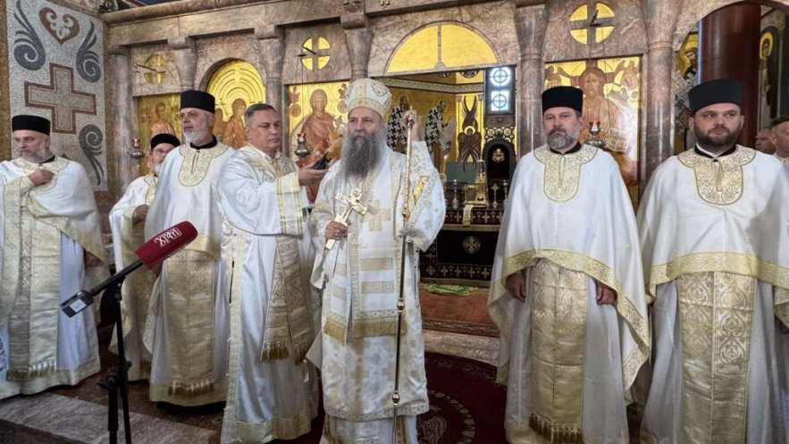 Патријарх Порфирије служио у Храму Светог Луке у Кошутњаку